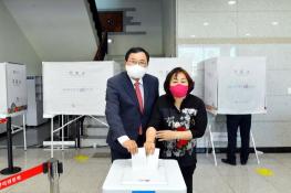 주낙영 경주시장 후보 사전투표 후 막판 세몰이 유세 기사 이미지