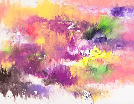 박성희 순간의 흐름머무는 흔적 Mixed media on Canvas 910x1168cm사진대백프라자갤러리 제공