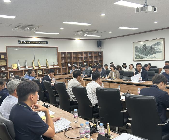 사진1 영천 대달산업 화재사고 관련 대책회의