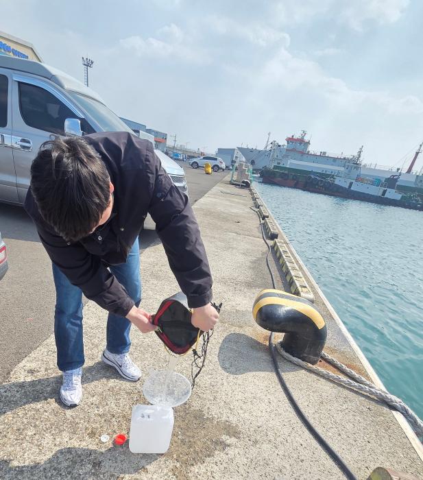 채수사진경북동해안해수중병원성비브리오균분포조사실시