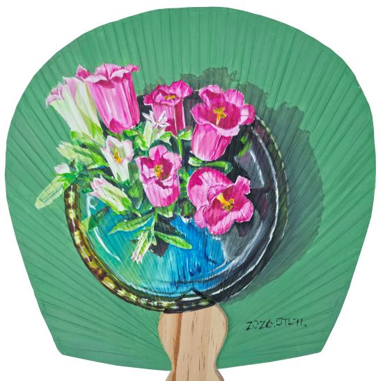 배문기 그림 소롯이 나뜨다 34x33cm  Acrylic on